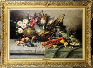 Composition Aux Fleurs, Au Homard Et Au Champagne by Max Carlier