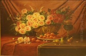 Composition Aux Roses Et Auxfruits by Max Carlier