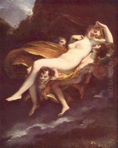 Psyche wird von den Winden entfuhrt by Pierre-Paul Prud'hon
