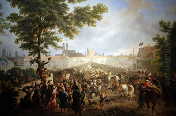 Entry of the French army in Munich - view 1