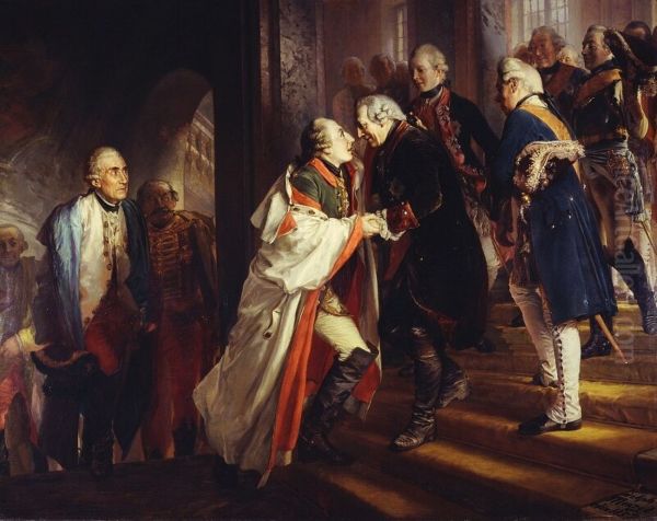Begegnung Friedrichs II. mit Kaiser Joseph II. in Neisse 1769 - view 1