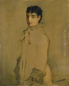 Jeunne femme en rose (Rosita Mauri) by Edouard Manet
