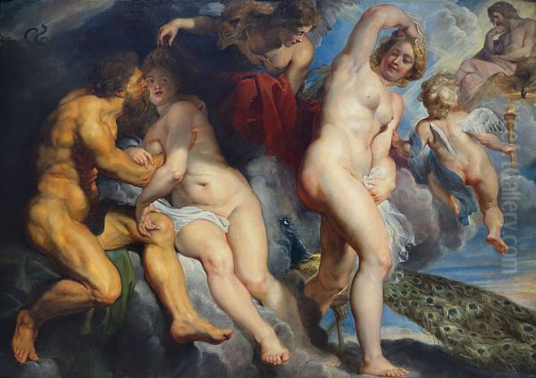Ixion, king of the Lapiths, deceived by Hera (Juno) - view 1