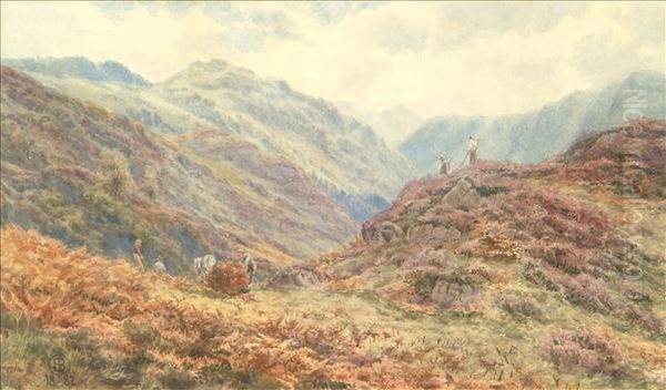 Figures In A Mountainous Landscape - view 1