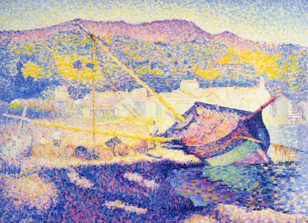 La barque bleue. - view 1
