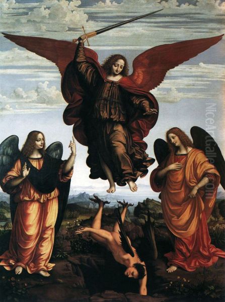 Altarpiece of the three archangels - view 1