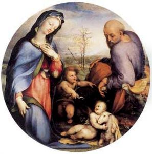 Die Heilige Familie mit dem Johannesknaben Die Heilige Familie mit dem Johannesknaben