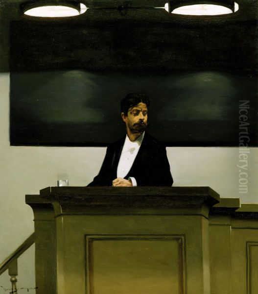 Georg Brandes at the University in Copenhagen - view 1