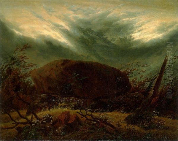 Dolmen in Autumn - view 1