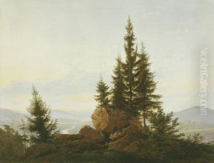 View of the Elbe Valley by Caspar David Friedrich