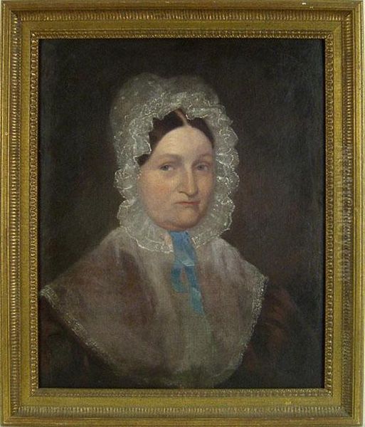 Pair Of Oil On Canvas Portraits Of Mr. And Mrs. Stull - view 1