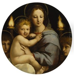 Madonna of the Candelabra by Raphaeland workshop