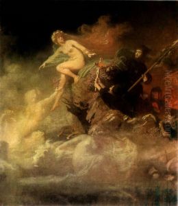Lorelei needmine munkade poolt, 1887, by Johann Koler