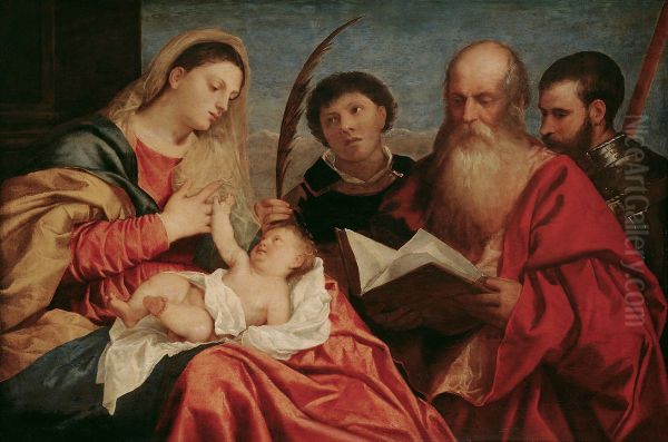 Virgin and Child with Saints Stephen, Jerome and Maurice - view 1