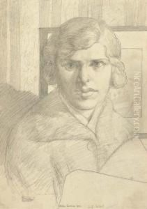 Self-portrait by Hilda Carline