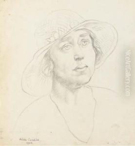 Portrait Of A Woman by Hilda Carline