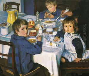 Za zavtrakom by Zinaida Serebryakova