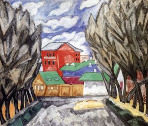 Red House by Olga Rozanova