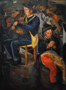 Sonneurs bretons by Boris Grigoriev