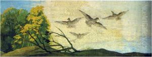 Flying birds