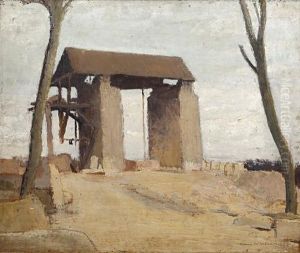 A French Stone Quarry South Of Paris by Sydney Carline