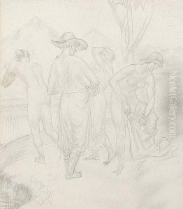 The Bathers by Sydney Carline