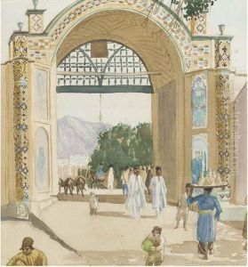 Teheran, Persia The Gateway Of The Great Square