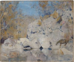 In a corner on the Macintyre by Tom Roberts