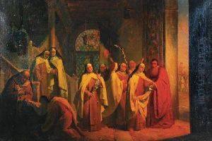 Scena Klasztorna by Giulio Carlini