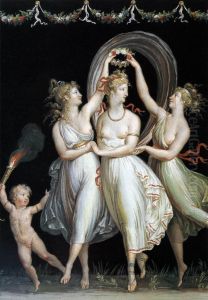 Three dancing graces by Antonio Canova