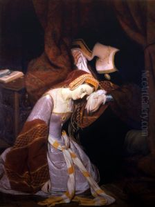 Anne de Boleyn a la Tour de Londres, dans les premiers moments de son
arrestation by Edouard Cibot