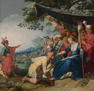 Theagenes Receiving the Palm of Honour from Chariclea by Abraham Bloemaert