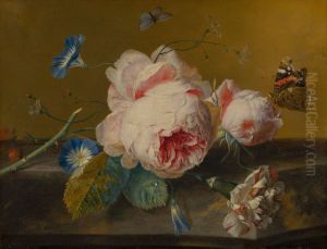 Bloemstilleven by Jan Van Huysum