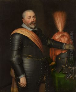Portret van een officier by Jan Van Ravesteyn