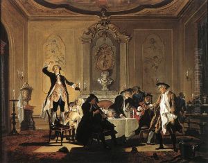 'Rumor erat in casa' (There was a commotion in the house). by Cornelis Troost