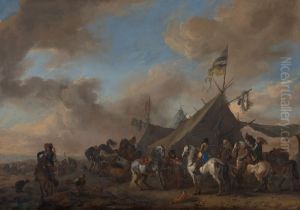 Army Camp by Philips Wouwerman