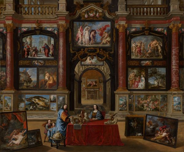 Interior with Figures in a Picture Gallery - view 1
