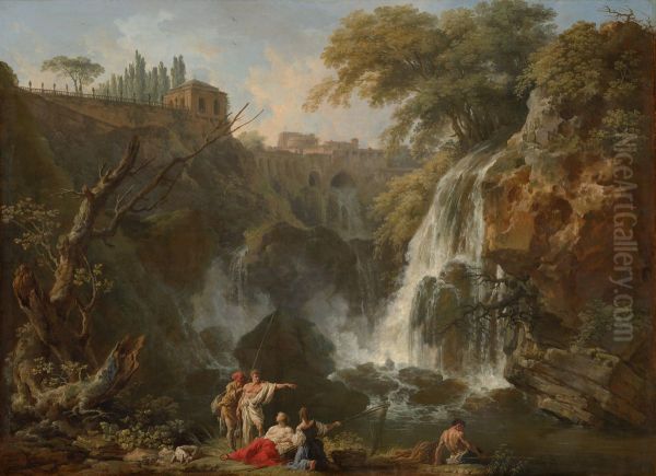 The Waterfalls at Tivoli, with the Villa of Maecenas - view 1