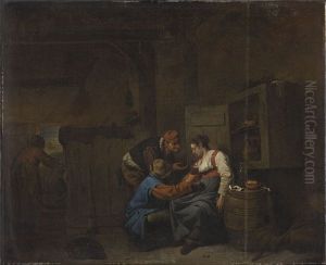 Boerenherberg by Cornelis Pietersz Bega