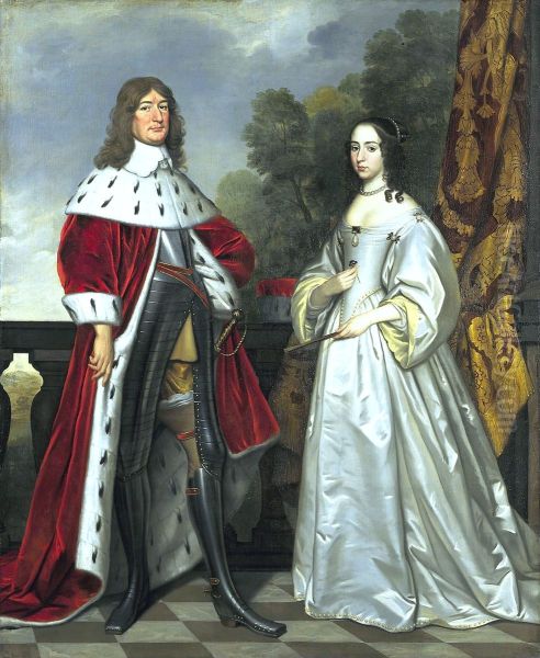 Double Portrait of Friedrich Wilhelm I (1620- 1688) and Louise Henriette (1627-1667) - view 1