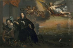 Allegory of Cornelis de Witt (1623-1672) as Instigator of the Victory at Chatham in 1667 by Jan de Baen