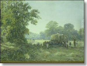 Hay Making Scene by John Carlisle