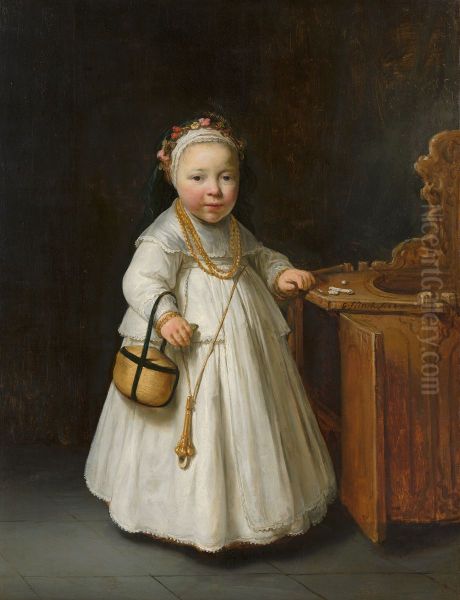 Girl by a High Chair - view 1