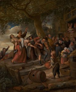 'A Pig Belongs in the Sty' by Jan Steen