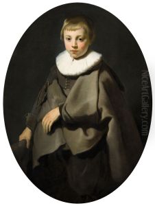 Portrait of a Boy in Grey by Jacob Adriaensz Backer