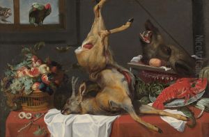 Still life with dead stag by Frans Snyders