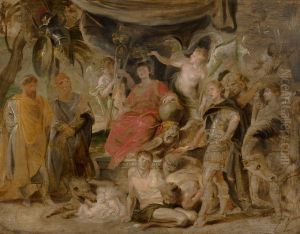 The Youthful Emperor Constantine Honouring Rome by (studio of) Rubens, Peter Paul