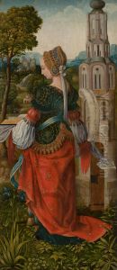 St Barbara by Master Of Frankfurt