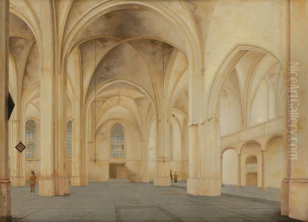 The Interior of the Cunerakerk in Rhenen - view 1