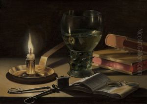 Still Life with Lighted Candle by Pieter Claesz